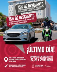 Programa de descuentos en Sinaloa