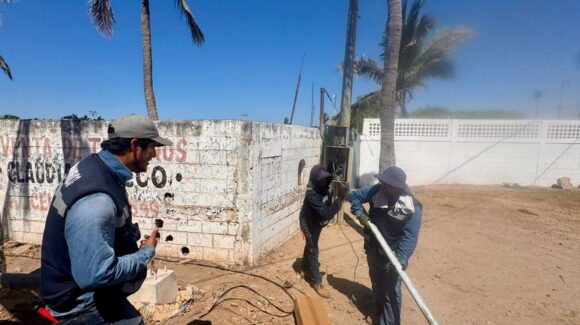 Rehabilitan luminarias en cinco comunidades rurales de Mazatlán