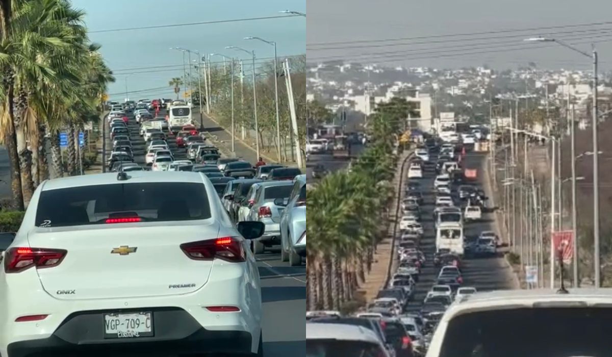 Retenes en Culiacán, Sinaloa, generando mucho tráfico