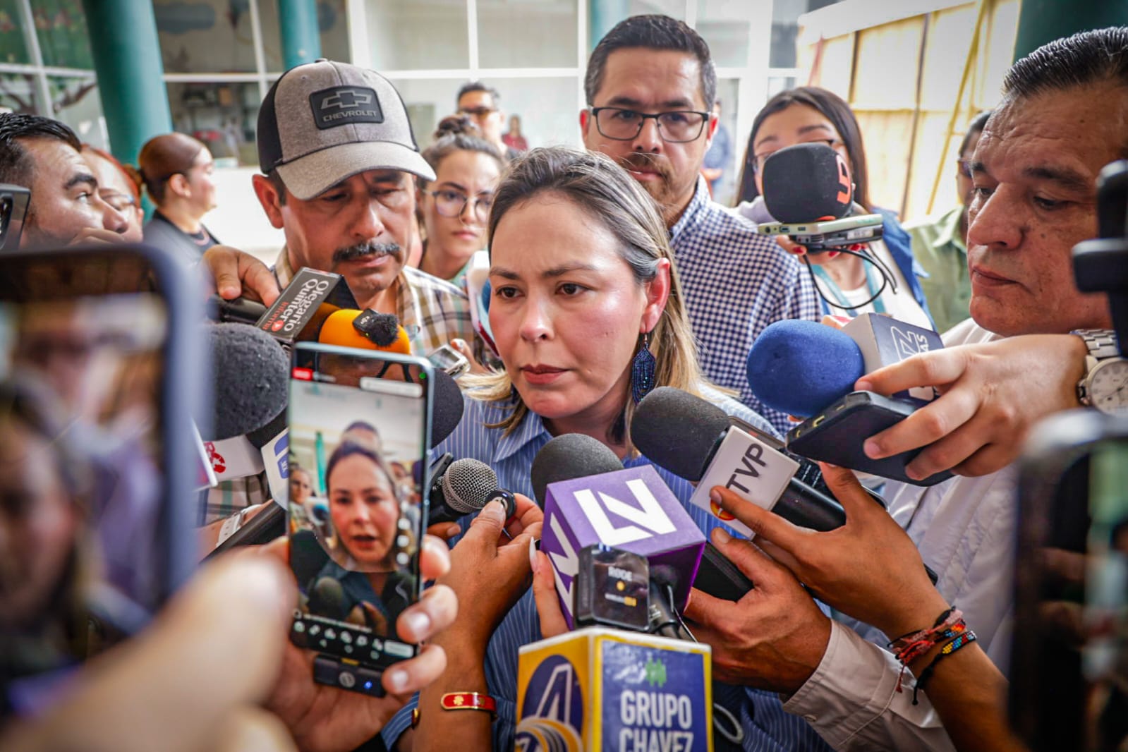 Yeraldine Bonilla en evento en Villa Juárez