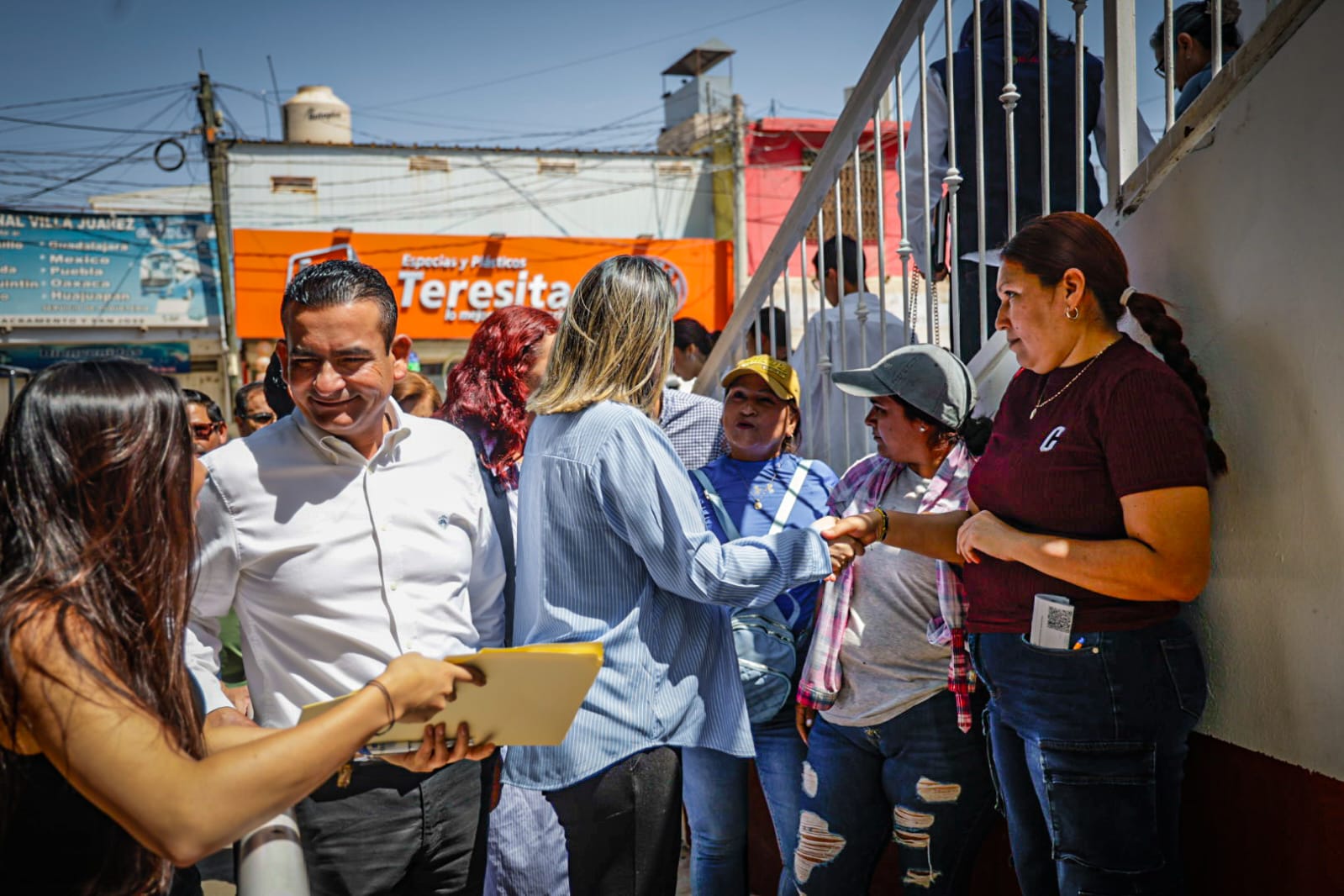 Yeraldine Bonilla en evento en Villa Juárez