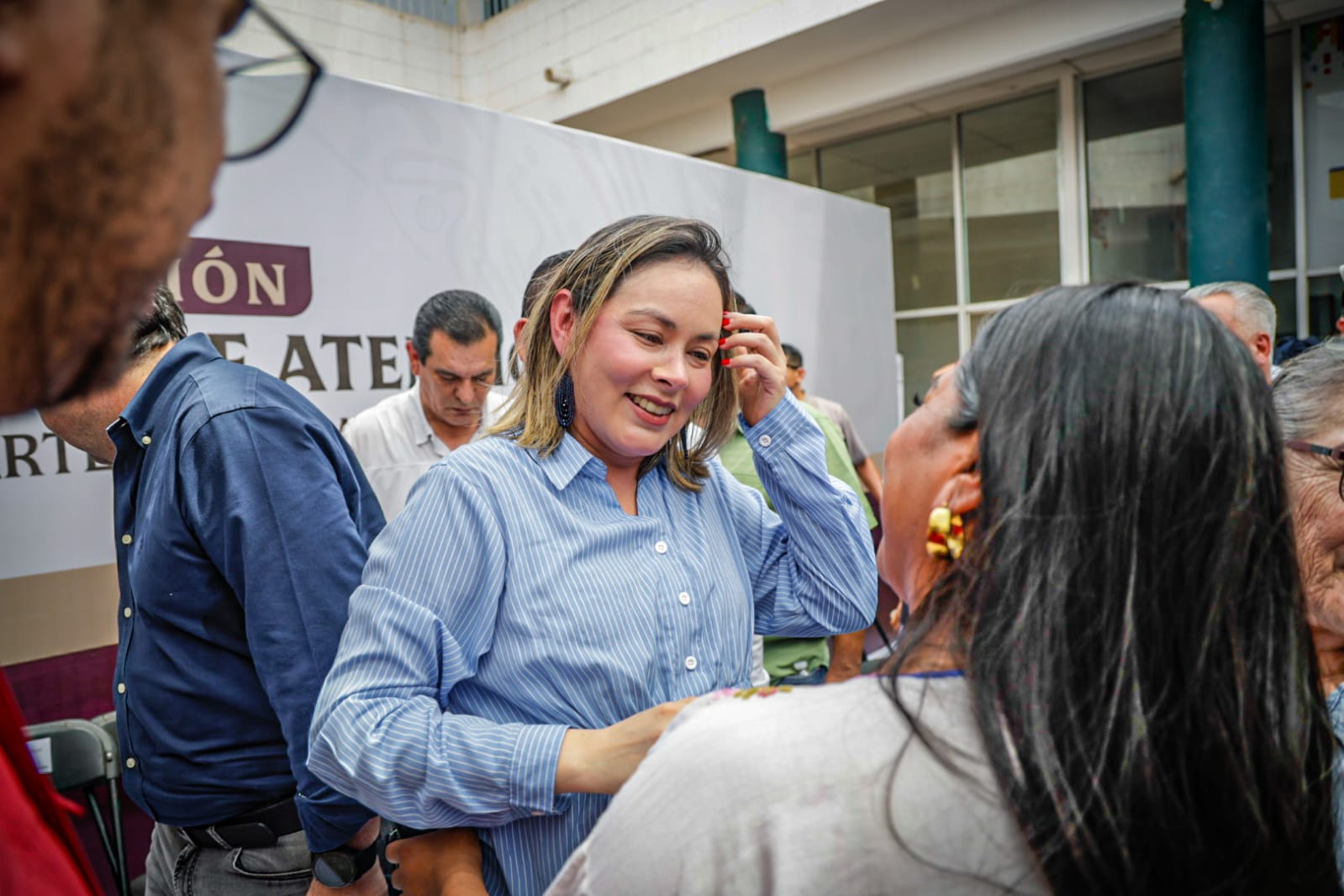 Yeraldine Bonilla en evento en Villa Juárez