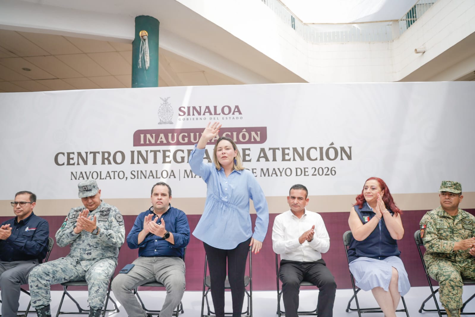Yeraldine Bonilla en evento en Villa Juárez
