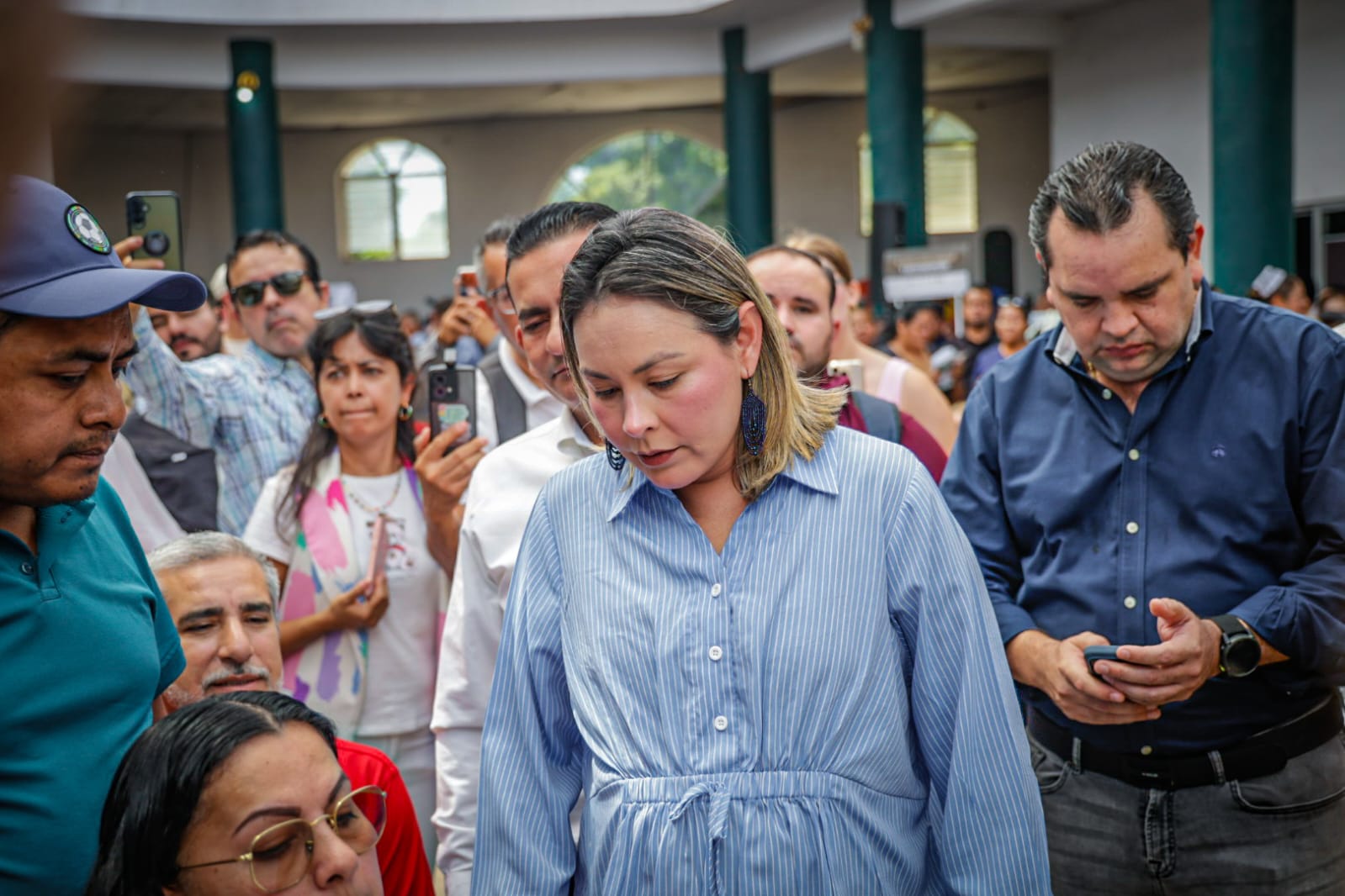 Yeraldine Bonilla en evento en Villa Juárez