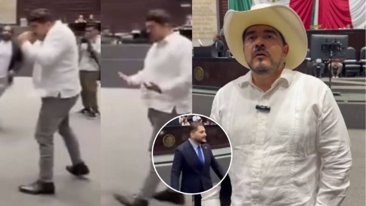 Zenyazen Escobar reta a golpes a diputado del PRI en plena sesión del Congreso