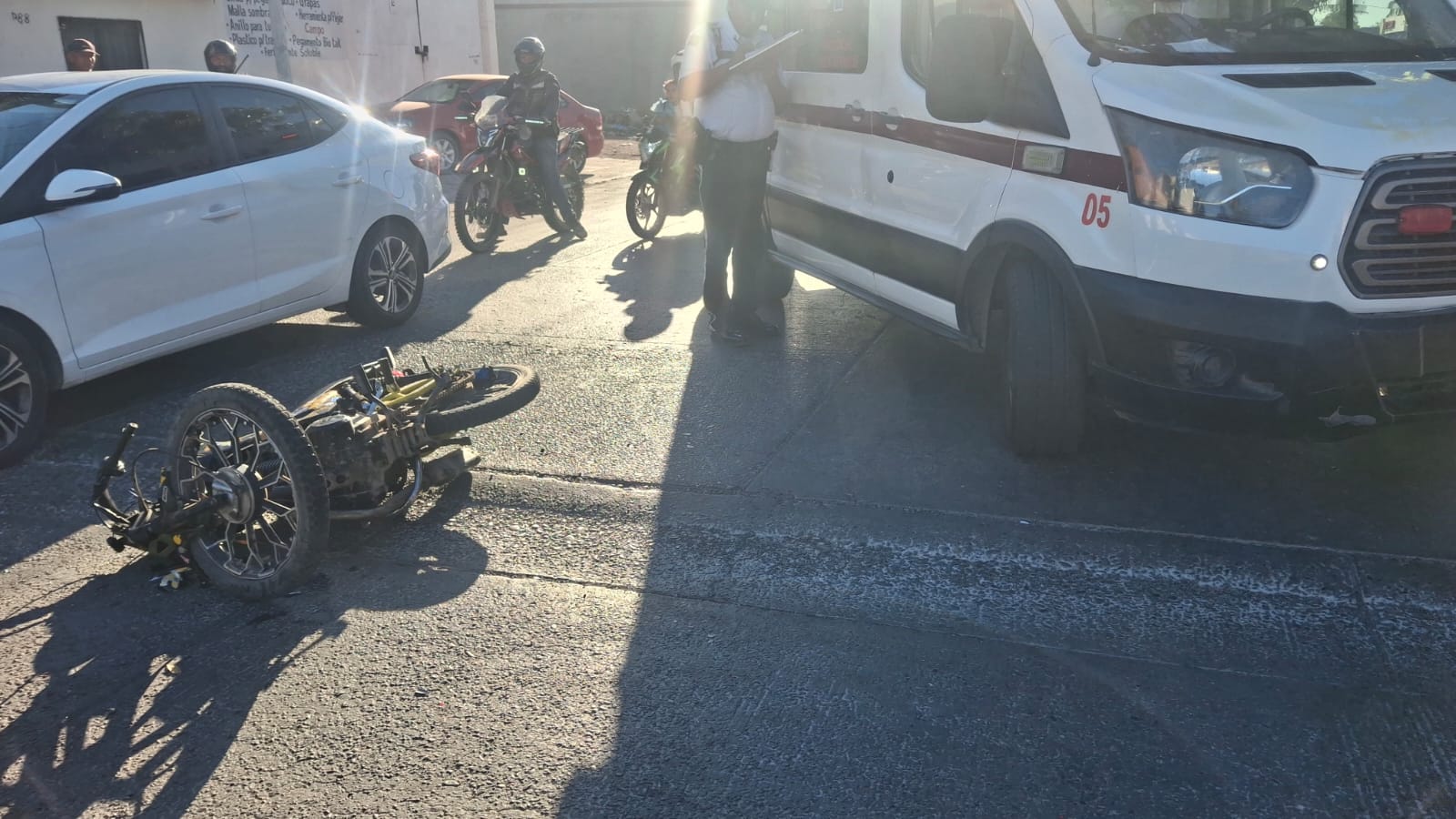Accidente en Las Cerezas, en Los Mochis