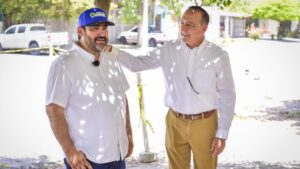 alcalde de ahome supervisando calles en los mochis japama