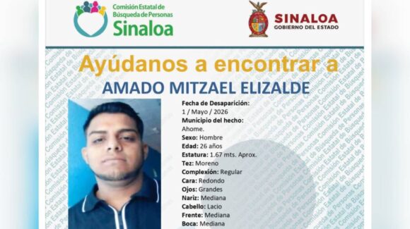 Activan alerta de búsqueda para localizar a Amado Mitzael desaparecido en Ahome, Sinaloa