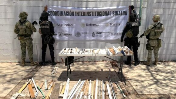 Aseguran puntas hechizas, objetos contundentes y un cargador de celular durante revisión al tutelar de menores en Aguaruto, Culiacán