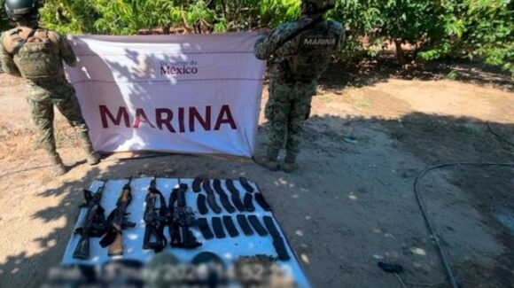 Aseguran armas, cartuchos y equipo táctico durante operativo en Elota, Sinaloa