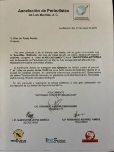 Asociación de Periodistas de Los Mochis reconocerá trayectoria de Pilar del Rocío