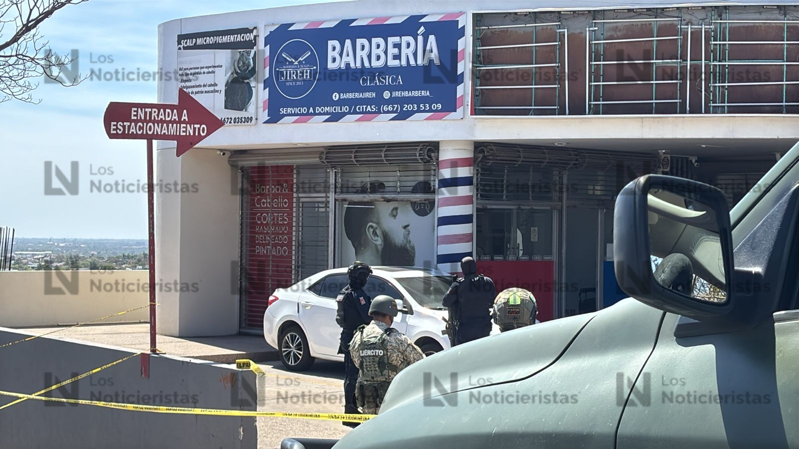 Atacan a balazos a una persona en una barbería por la México 68 en Colinas del Rey en Culiacán