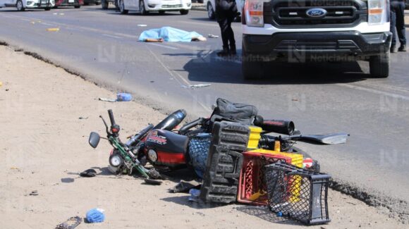 Motociclista muere tras ser atropellado por camioneta que se dio a la fuga en Mazatlán, Sinaloa