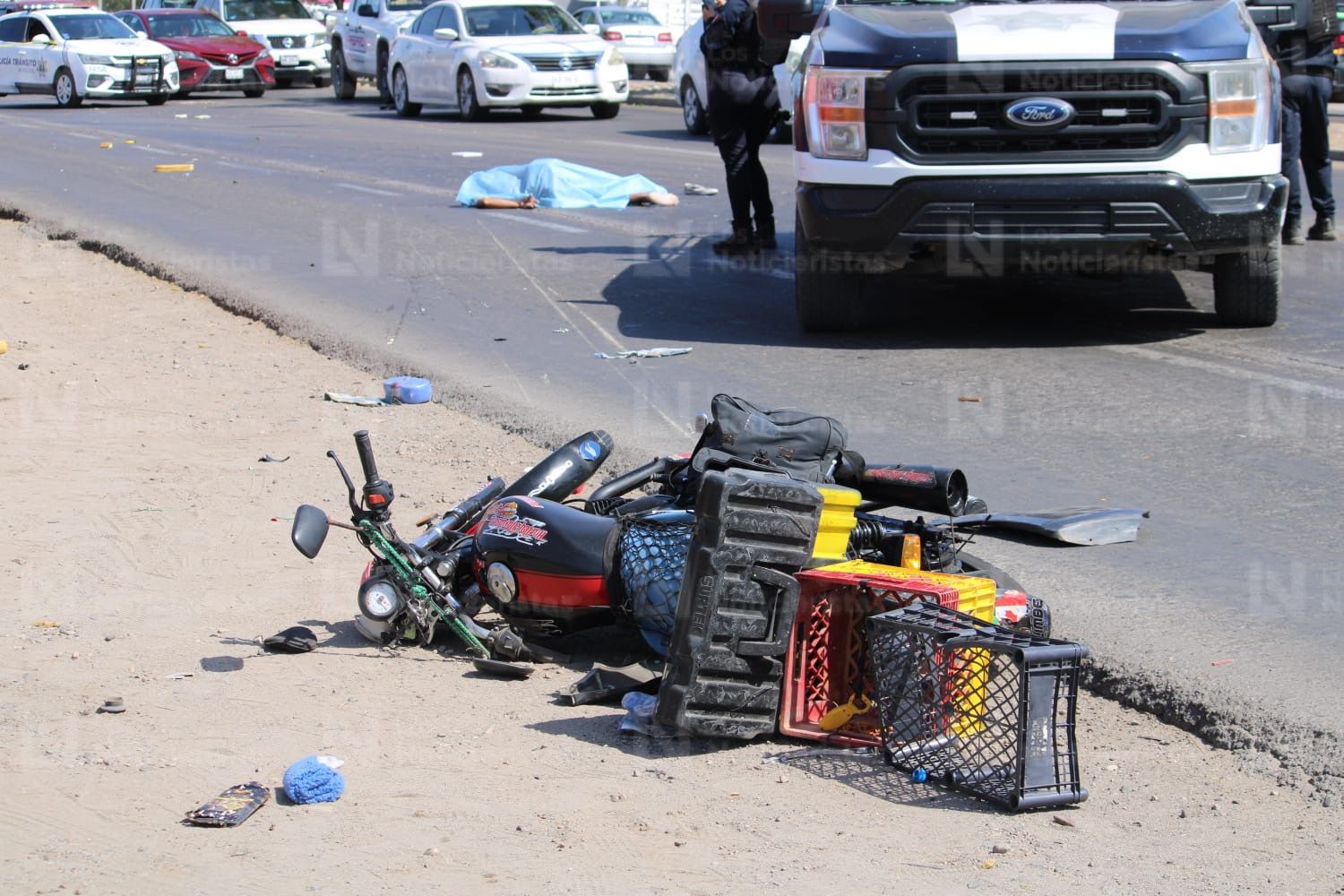 Motociclista muere tras ser atropellado por camioneta que se dio a la fuga en Mazatlán