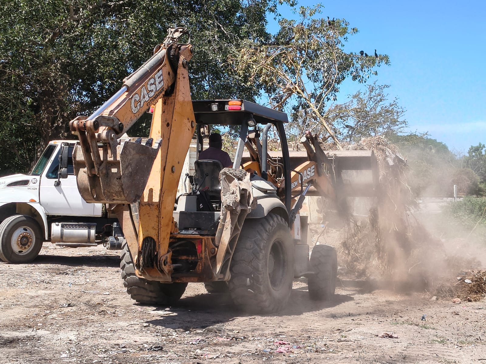 Avanza limpieza de canales pluviales en Mazatlán