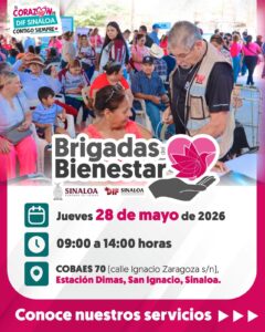 Brigadas del Bienestar llegarán a Estación Dimas en San Ignacio