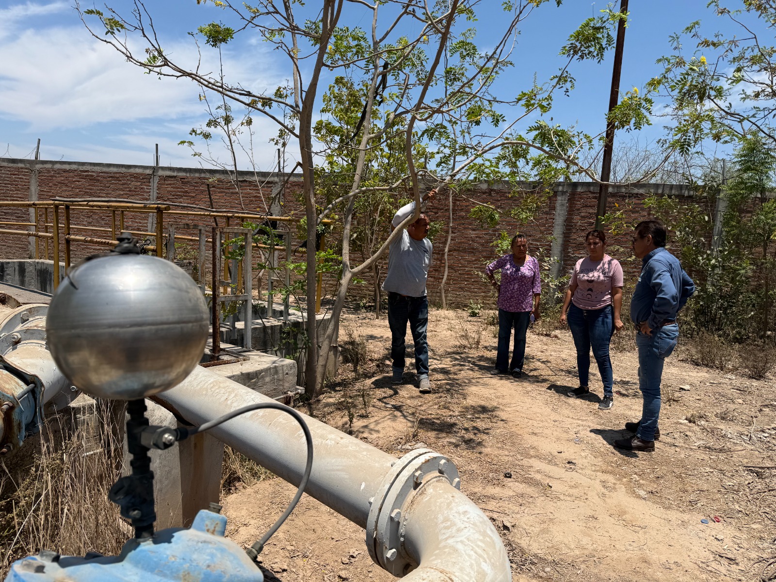 Cárcamo de rebombeo de aguas residuales en El Walamo, Mazatlán