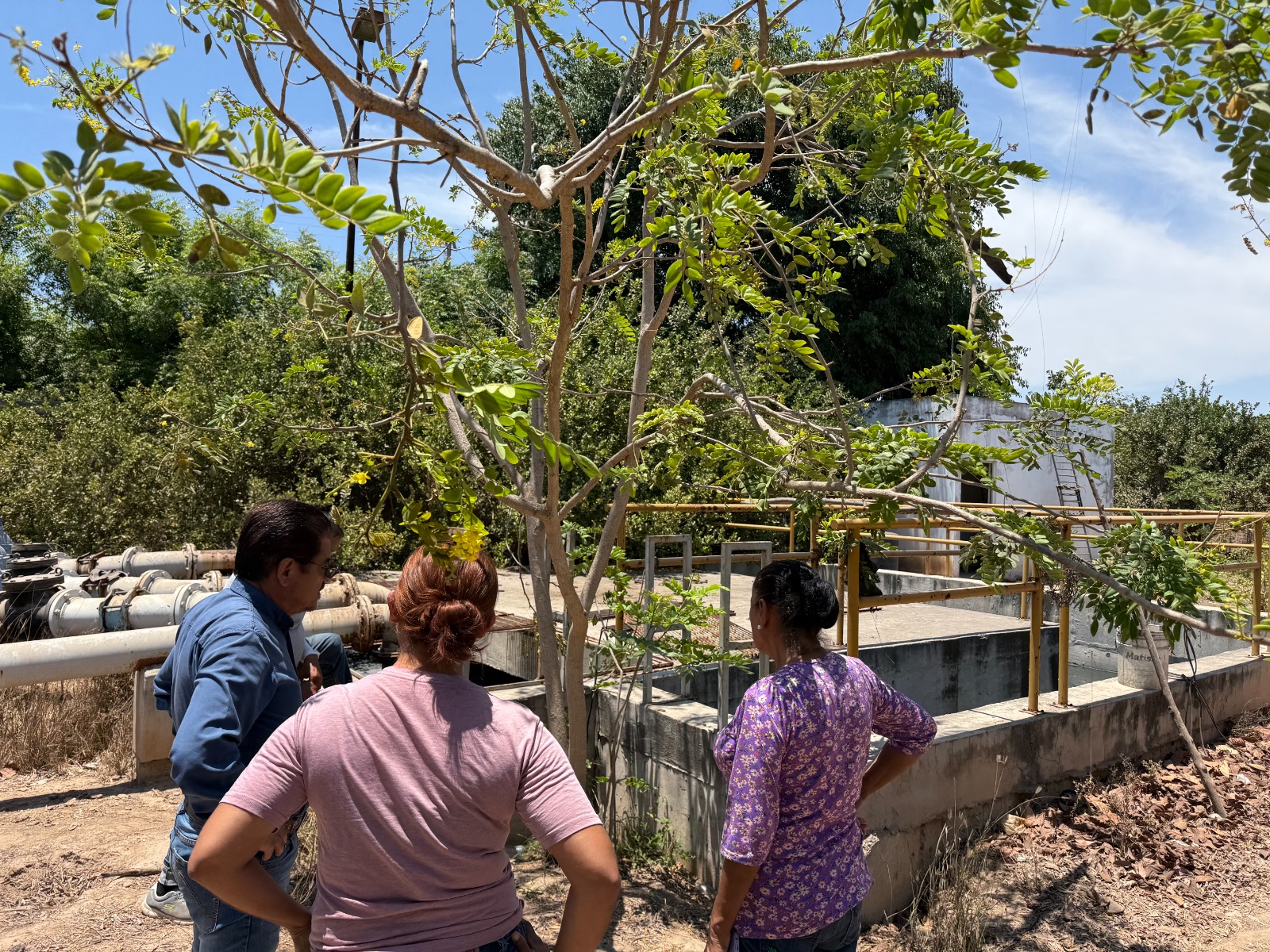 Cárcamo de rebombeo de aguas residuales en El Walamo, Mazatlán