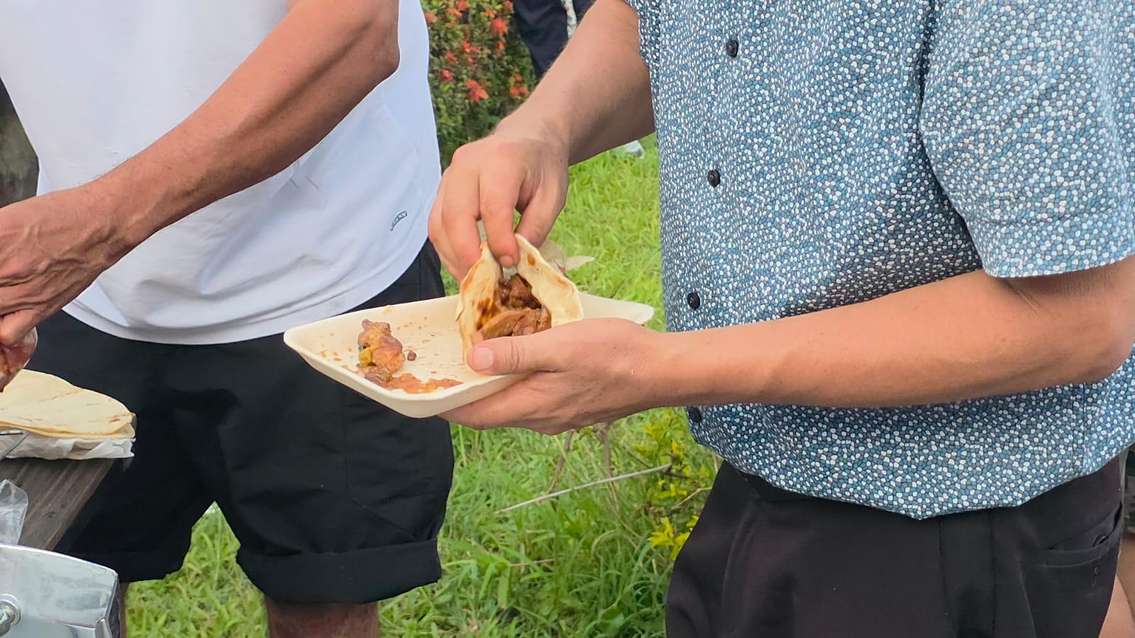 Carne asada en inmediaciones del Ayto. de Culiacán
