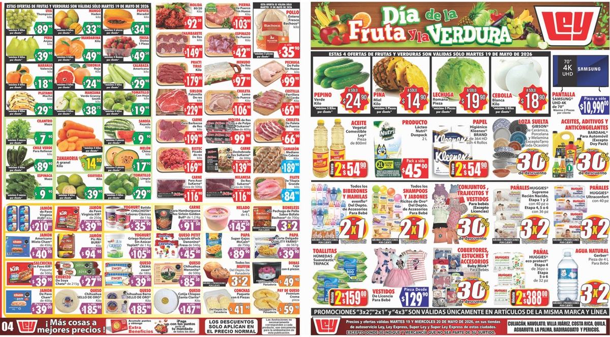 Ofertas de Casa Ley del 19 y 20 de mayo