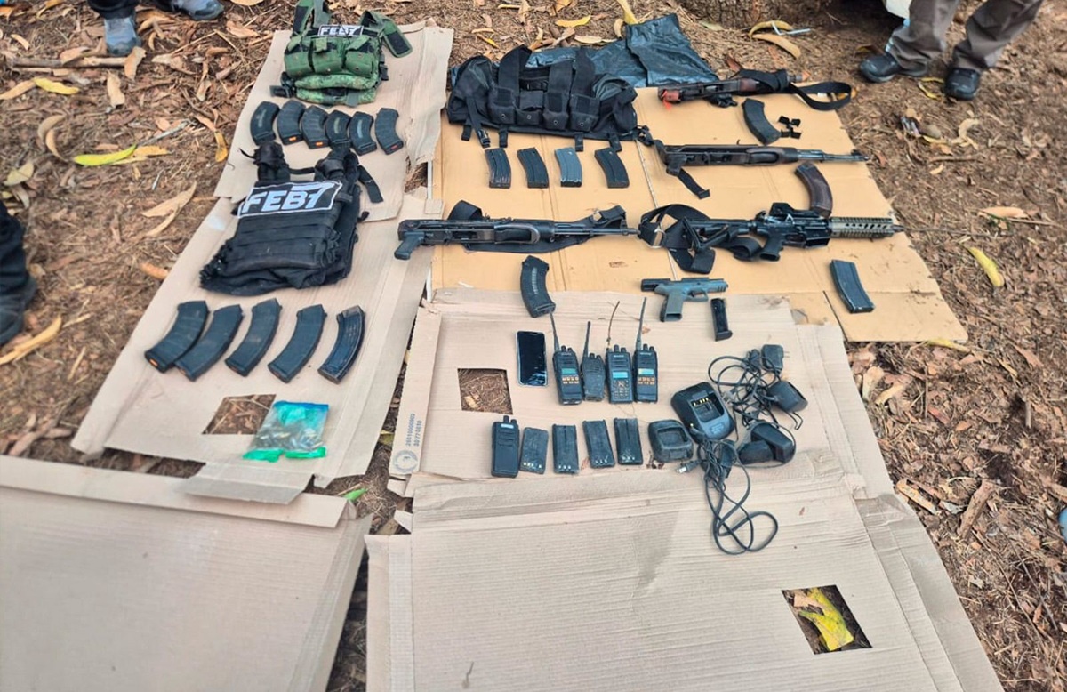 Cateos en Chiapas. Armas aseguradas