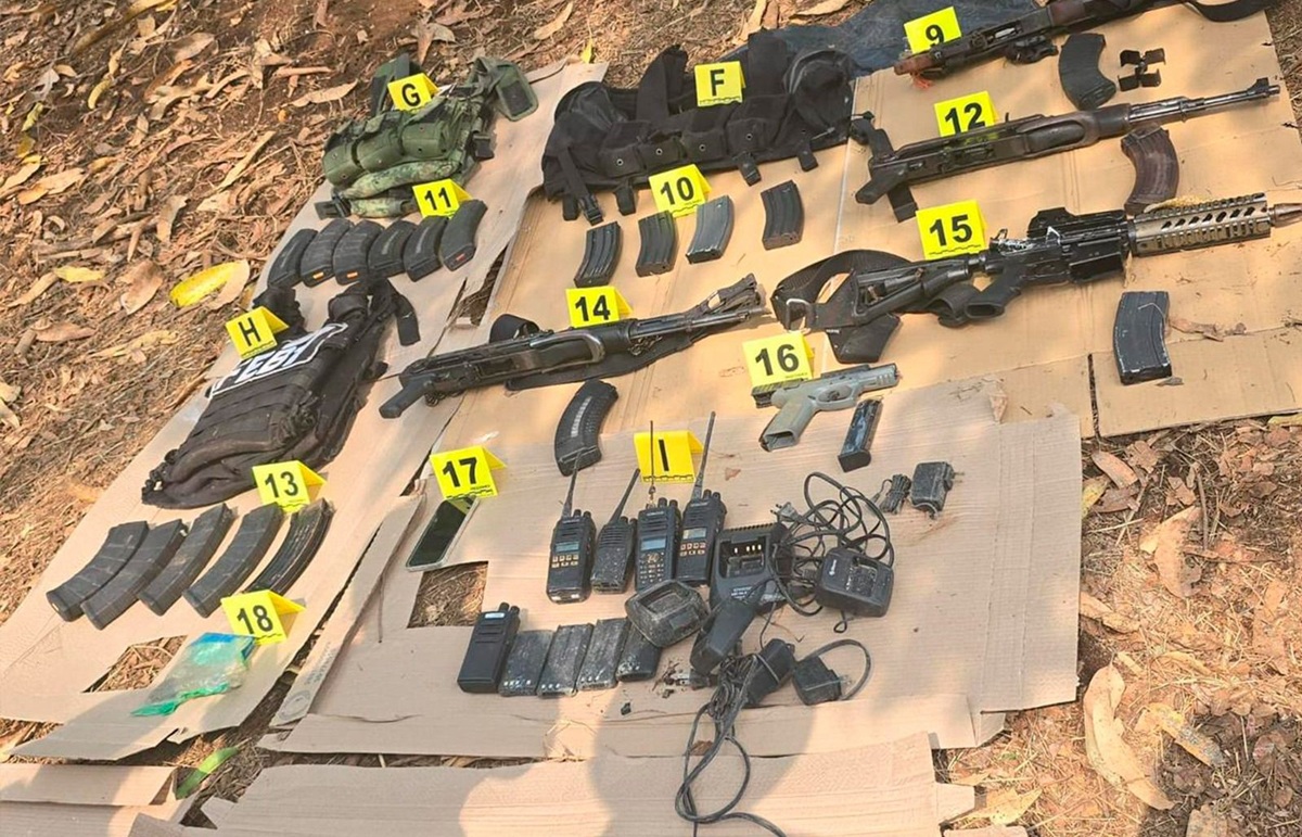 Cateos en Chiapas. Armas aseguradas