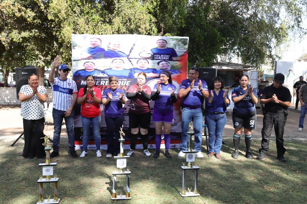 Inauguran en El Chaleco el torneo de futbol Mujeres que Protegen Sinaloa