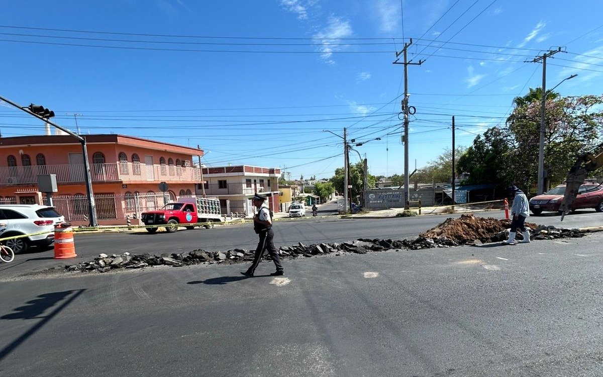 Calle en reparación