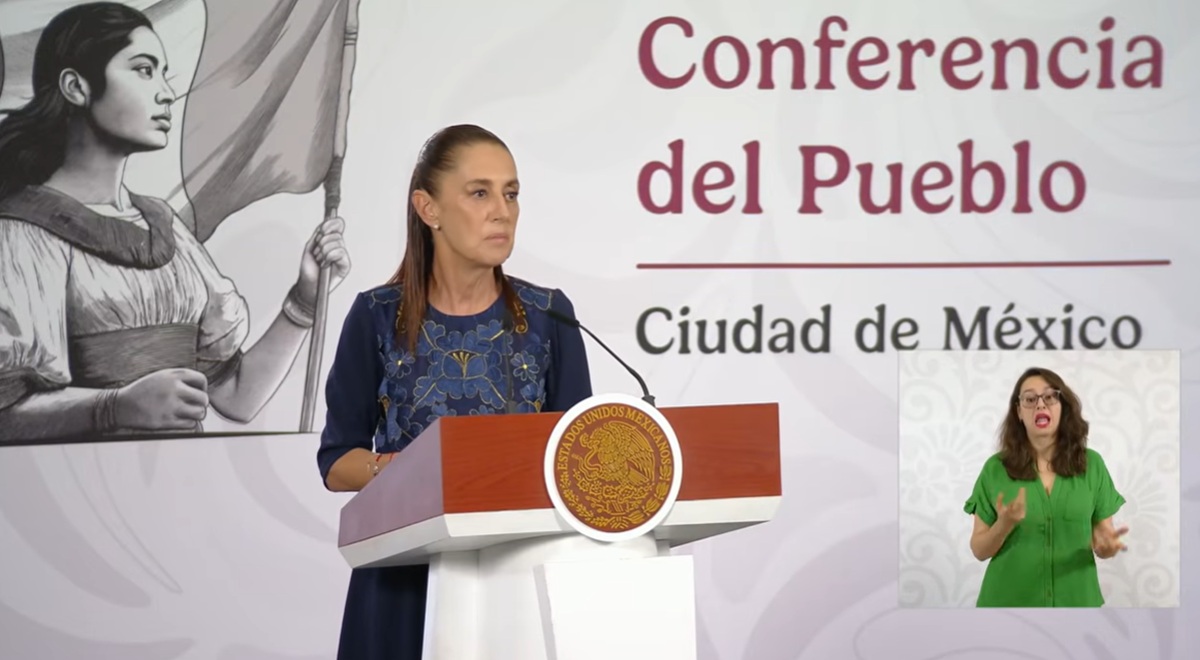 Claudia Sheinbaum en conferencia 'mañanera'