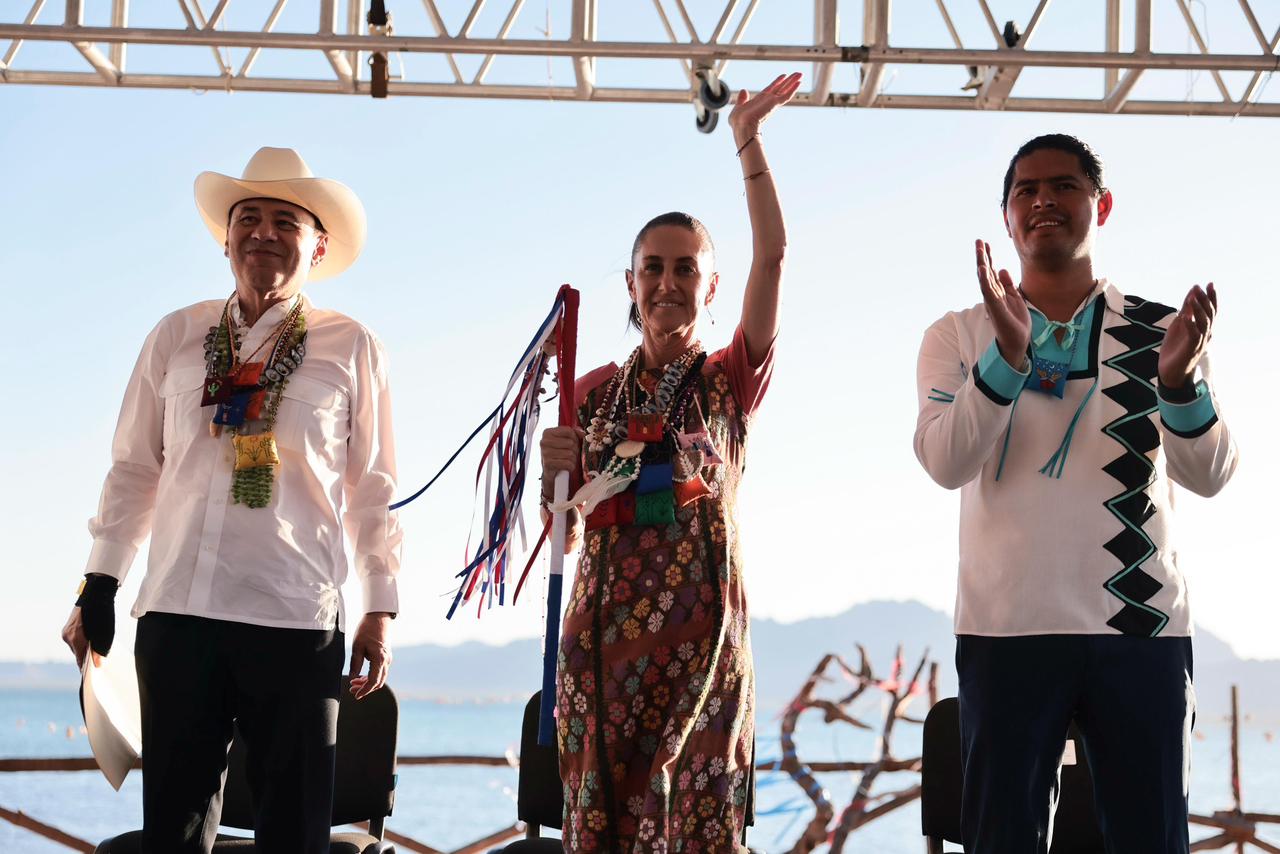 Claudia Sheinbaum inaugura Acueducto Seri en Sonora