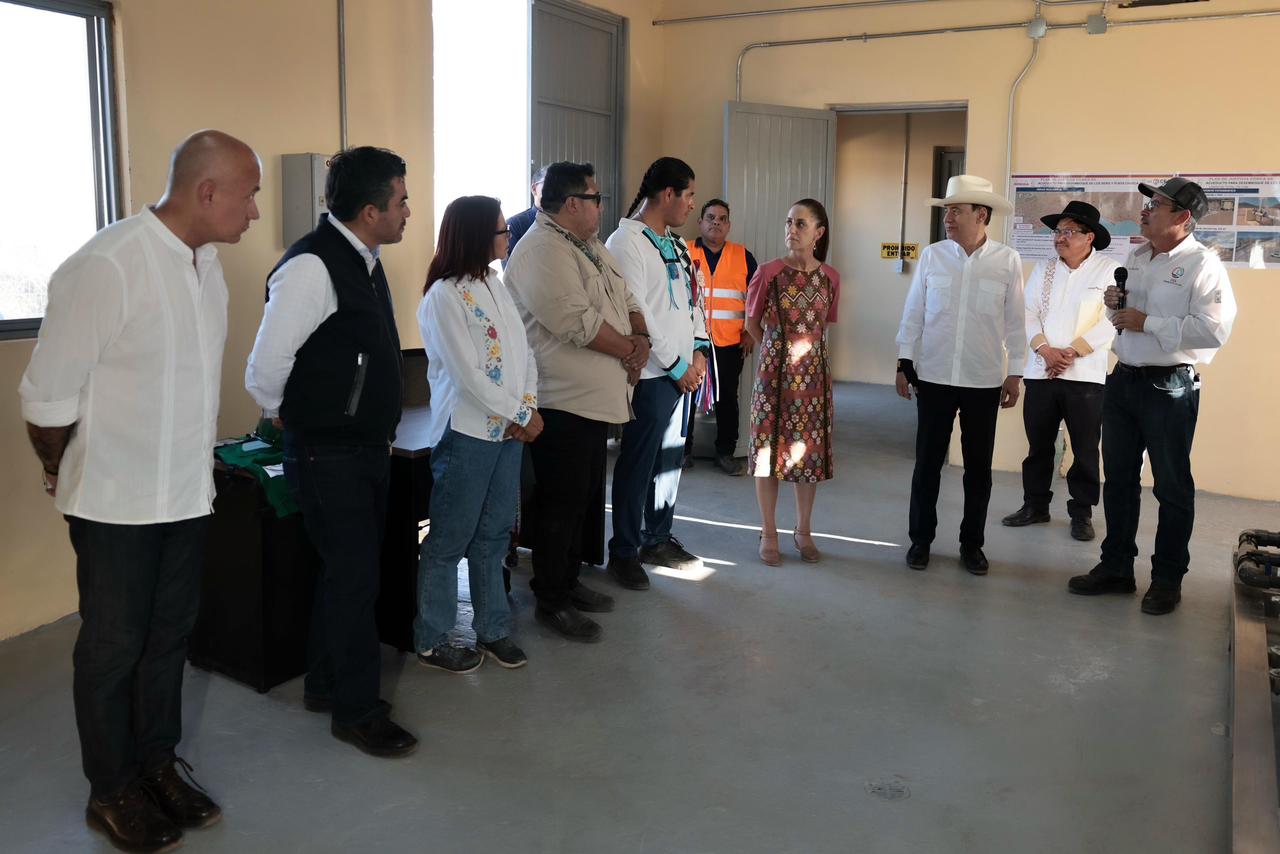 Claudia Sheinbaum inaugura Acueducto Seri en Sonora