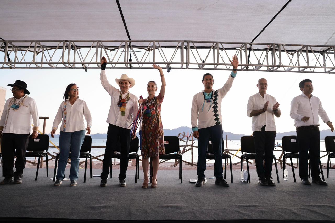 Claudia Sheinbaum inaugura Acueducto Seri en Sonora