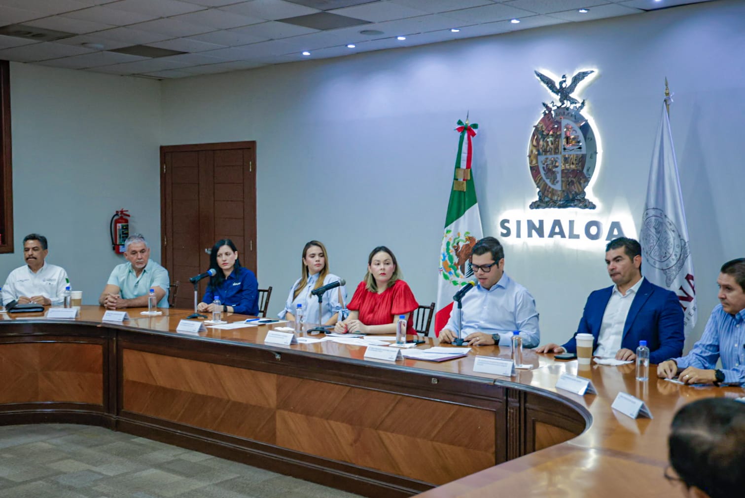 Conferencia de prensa para la presentación de obras del malecón del Río Culiacán, encabezada por la Gobernadora, Yeraldine Bonilla Valverde