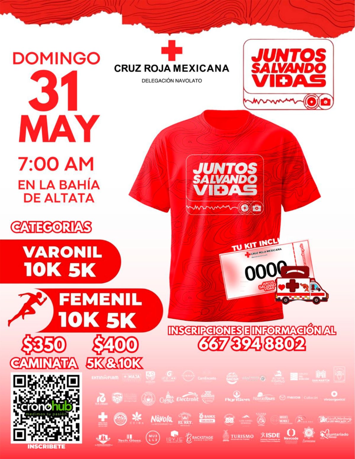 Carrera de Cruz Roja “Juntos Salvamos Vidas”.