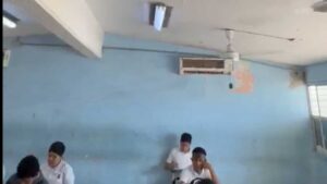 denuncian escuela en mazatlan sin aires acondicionados alumnos