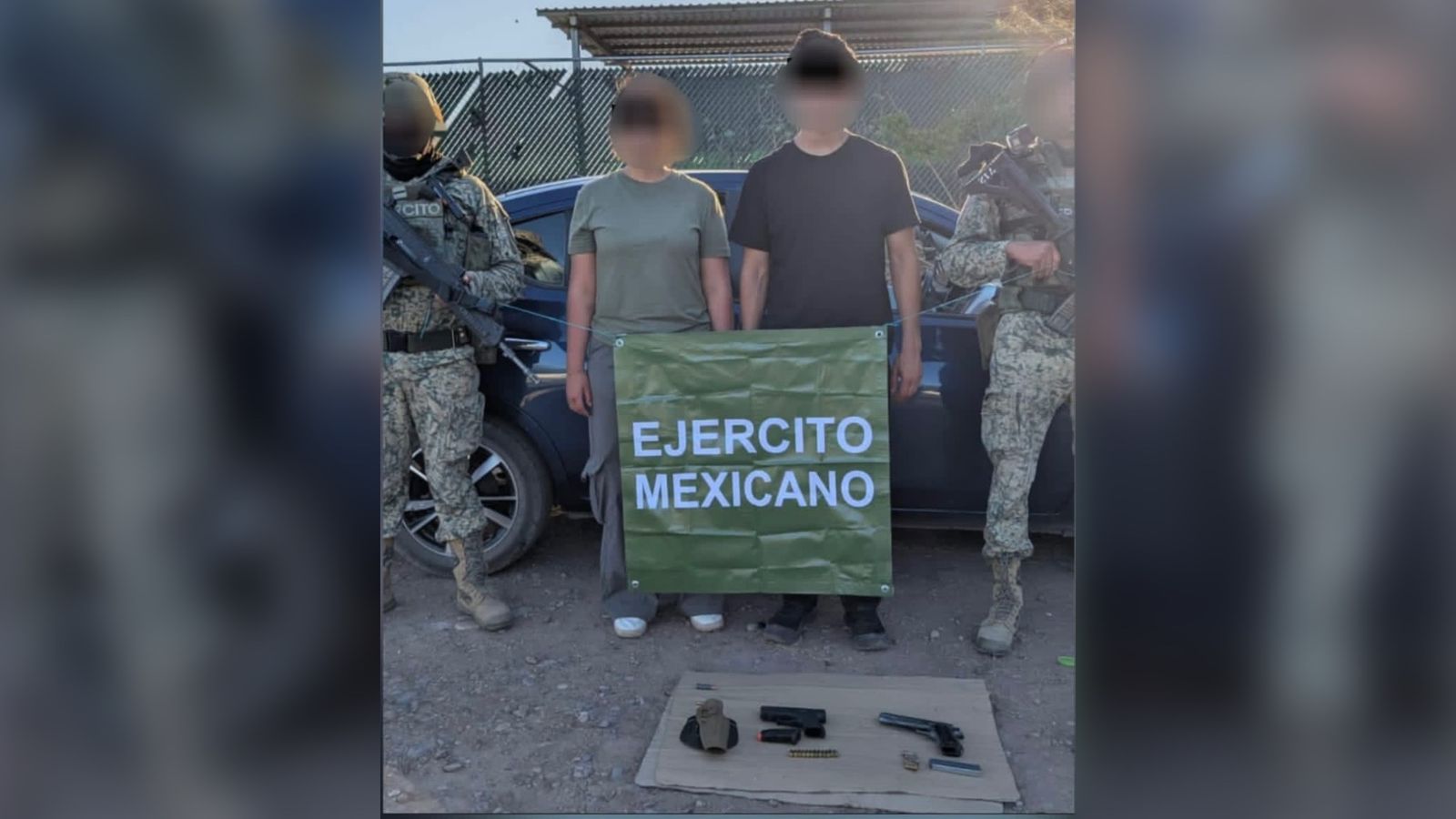Ejército detiene a una pareja con posesión de dos armas de fuego en ‘La Costera’, Culiacán