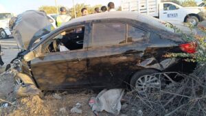 Dos lesionados en accidente sobre la México 15, en Mazatlán