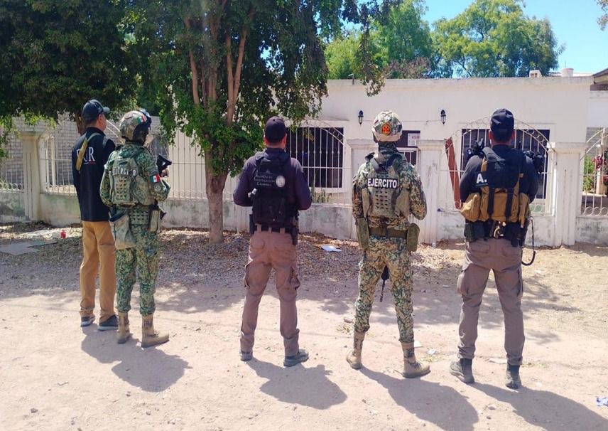 Aseguran droga, cargadores y cartuchos durante cateo en Angostura