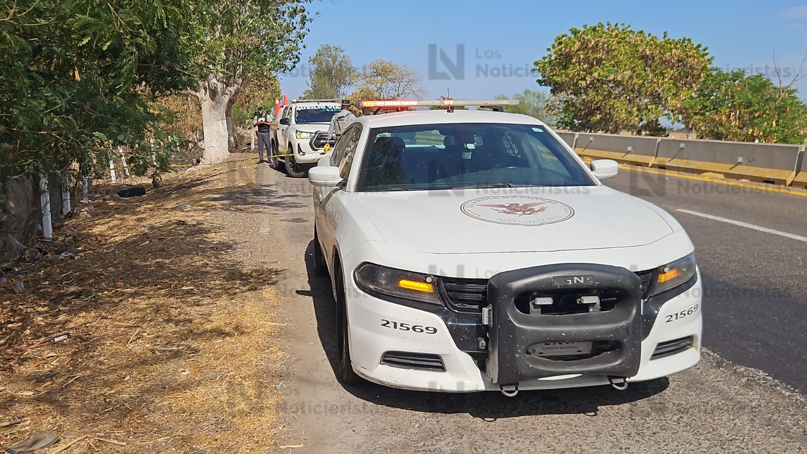 Ejecutado y con mensaje en la Autopista Benito Juárez La Costera