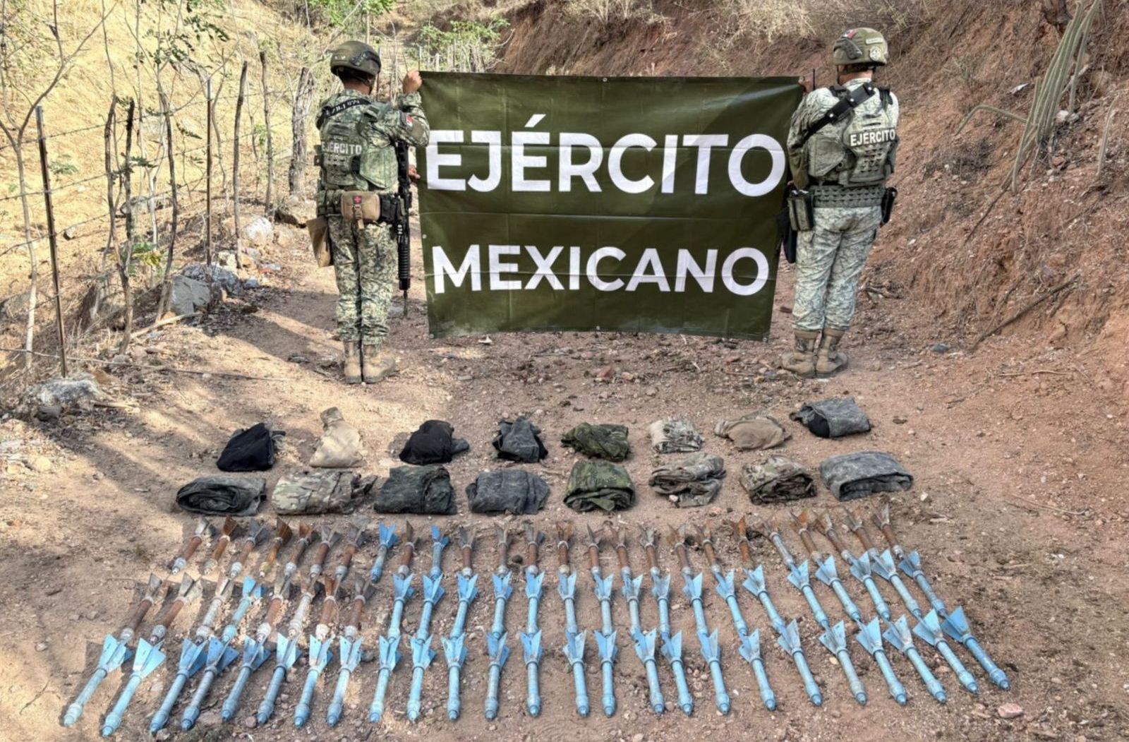 Ejército destruye más de 100 explosivos en Badiraguato