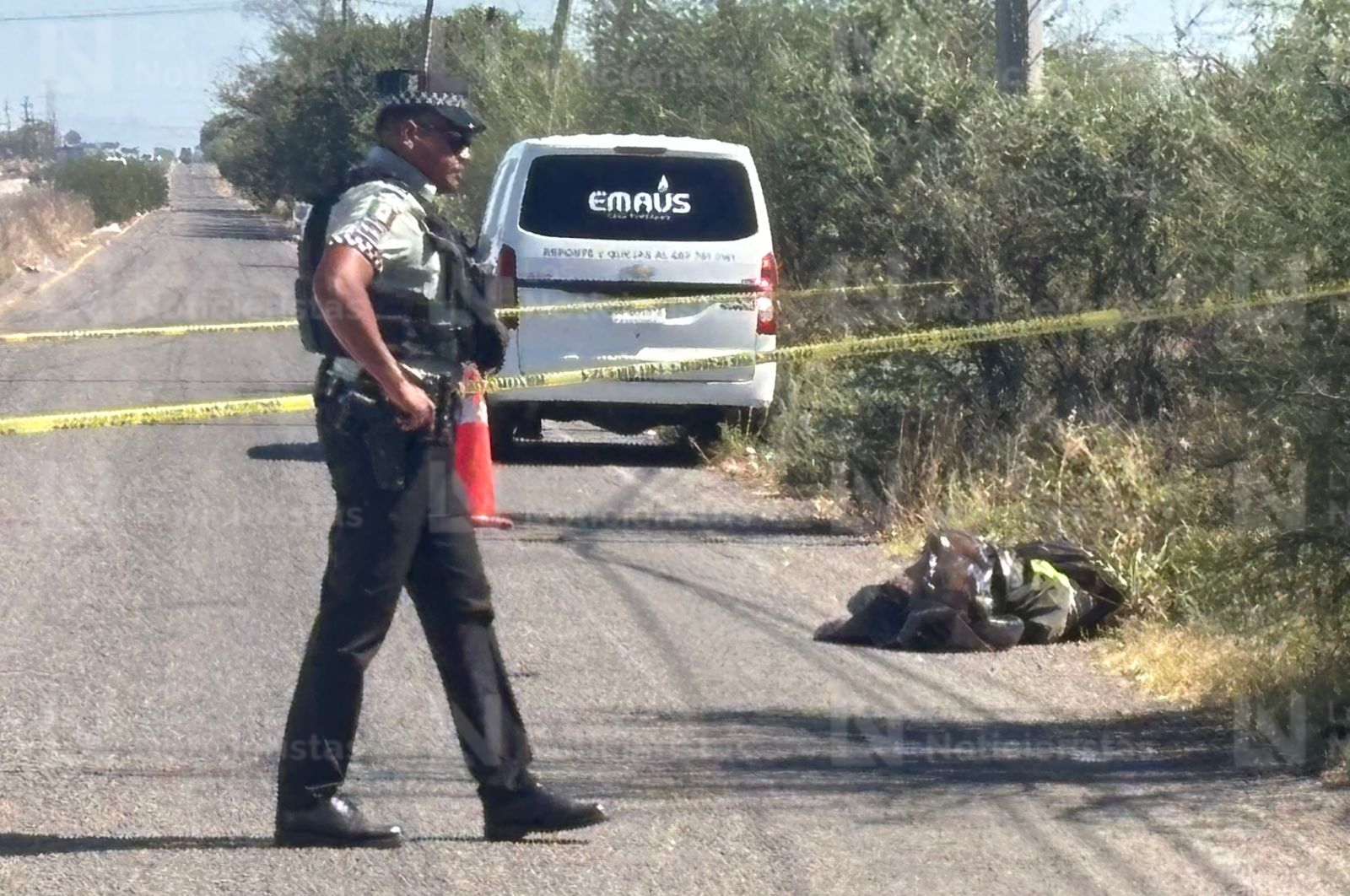 Embolsado en la carretera Culiacán-Eldorado