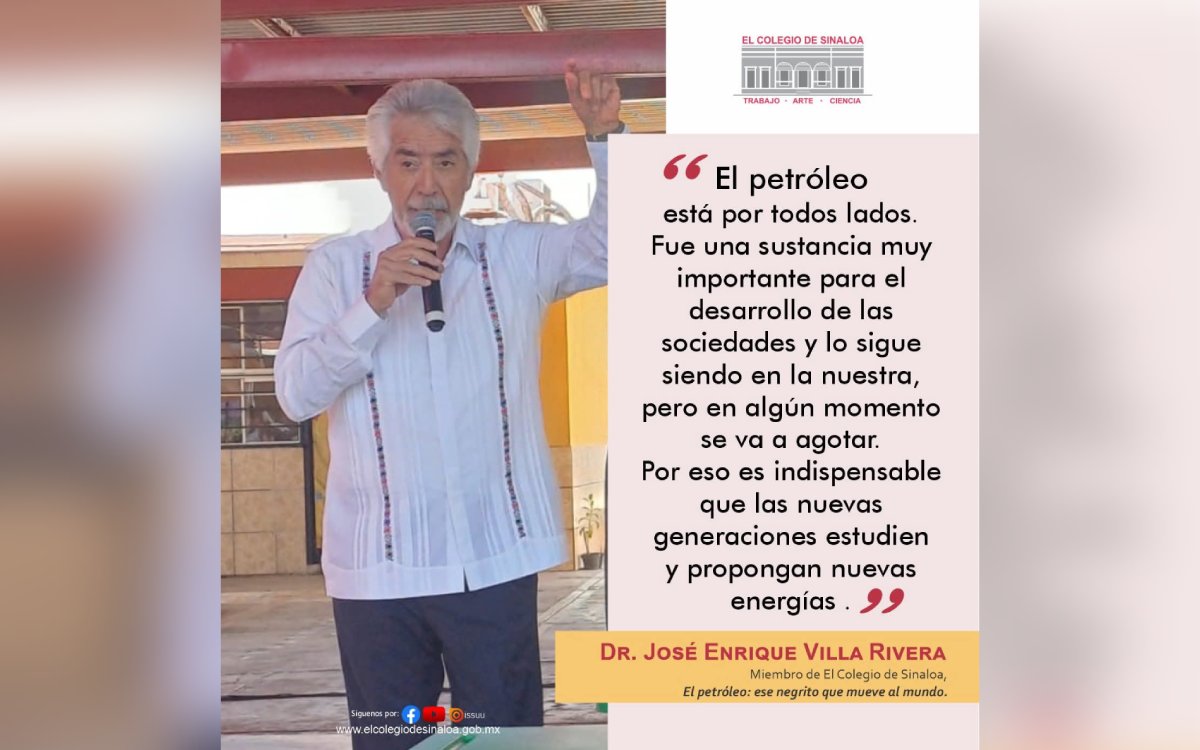 Enrique Villa Rivera impartirá taller a niños y niñas sobre el petróleo