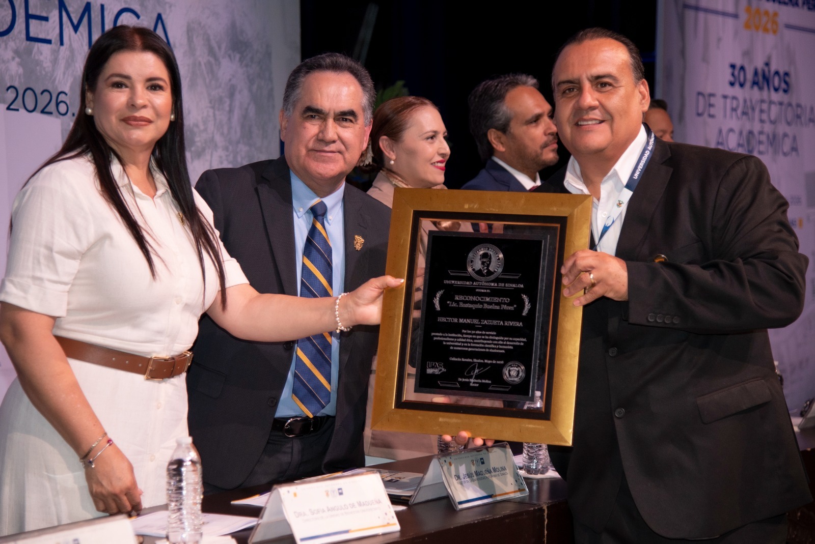 Ceremonia de entrega del Reconocimiento Lic. Eustaquio Buelna Pérez 2026 a docentes de la UAS