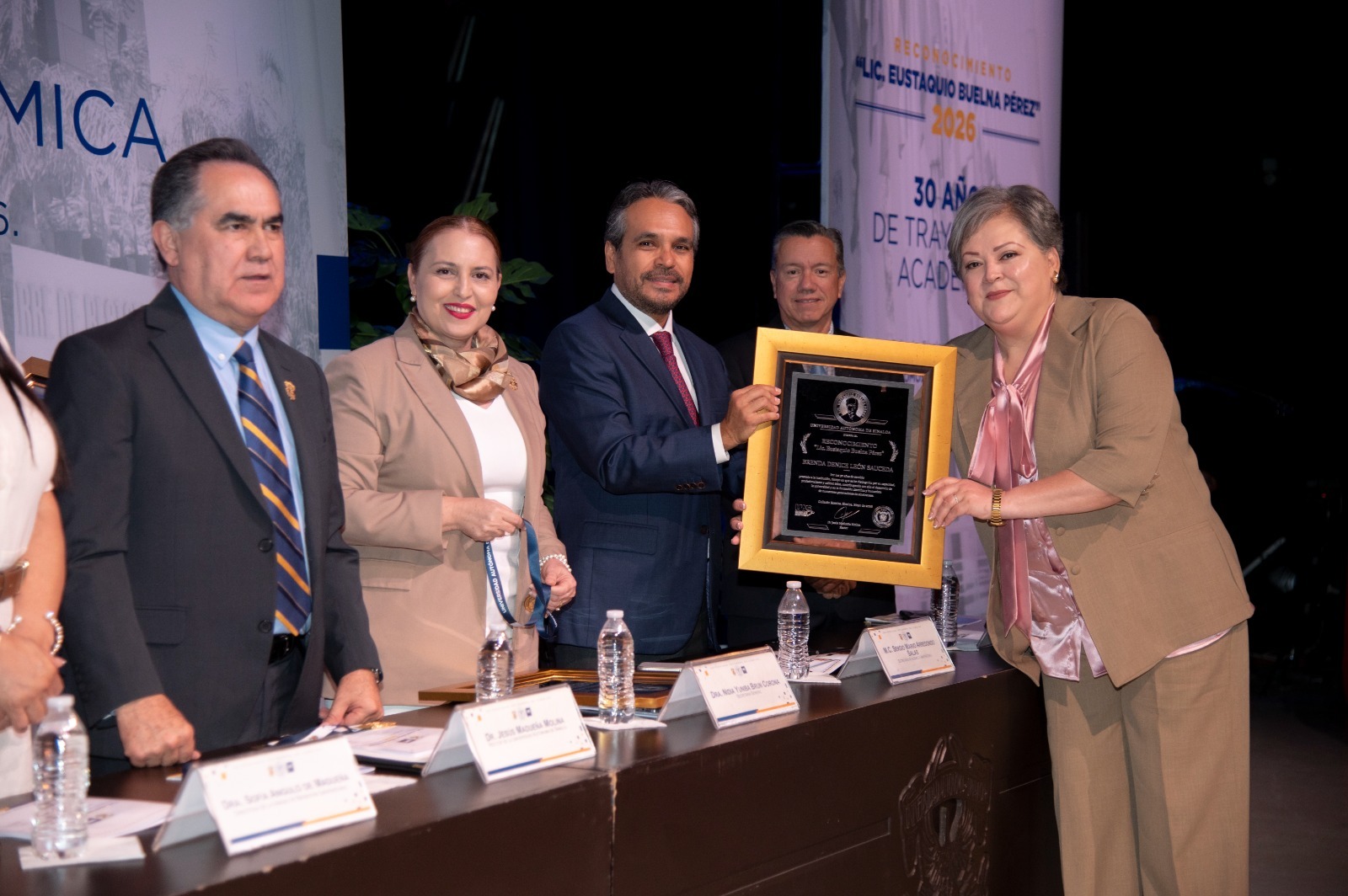 Ceremonia de entrega del Reconocimiento Lic. Eustaquio Buelna Pérez 2026 a docentes de la UAS