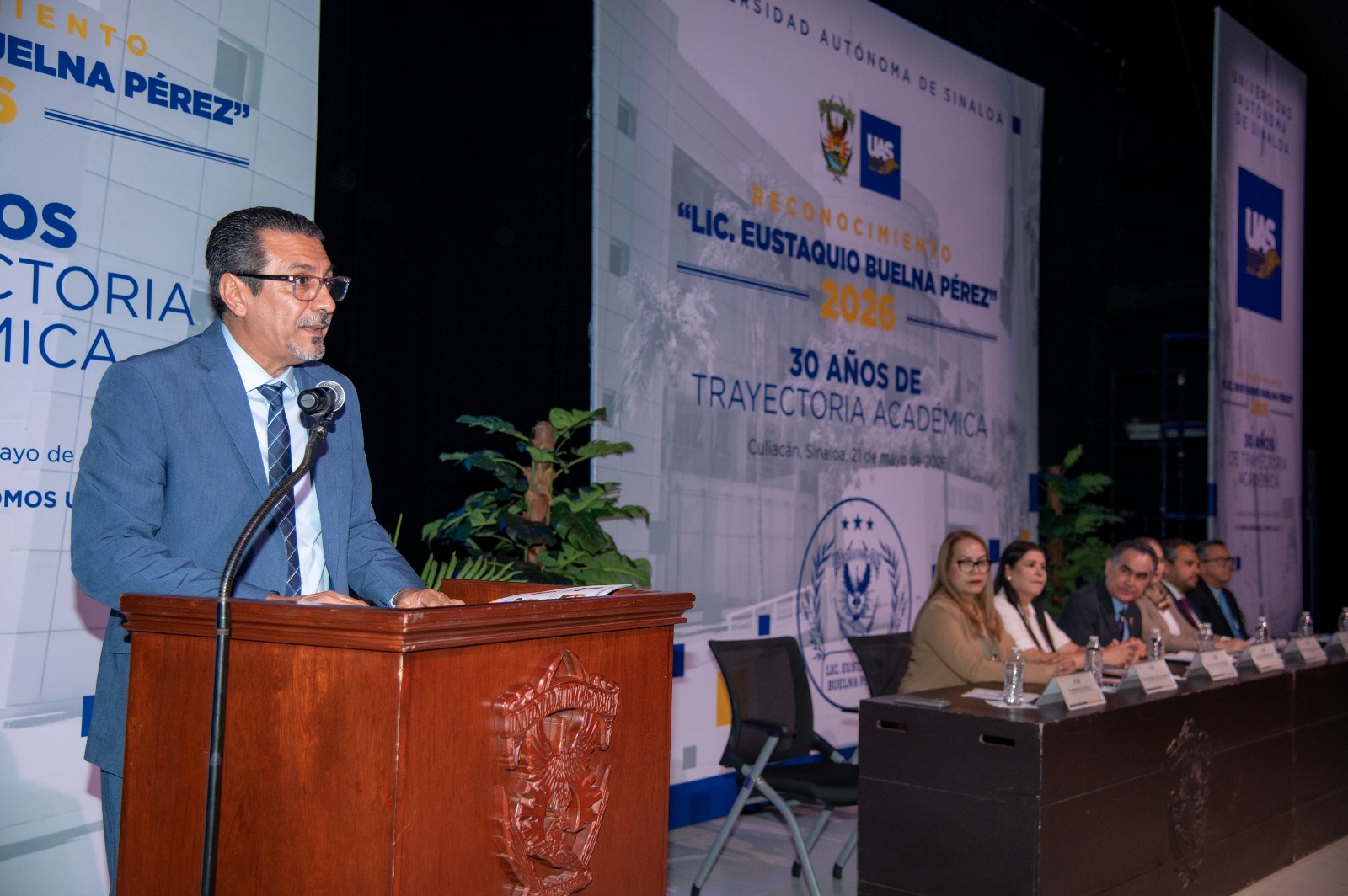 Ceremonia de entrega del Reconocimiento Lic. Eustaquio Buelna Pérez 2026 a docentes de la UAS