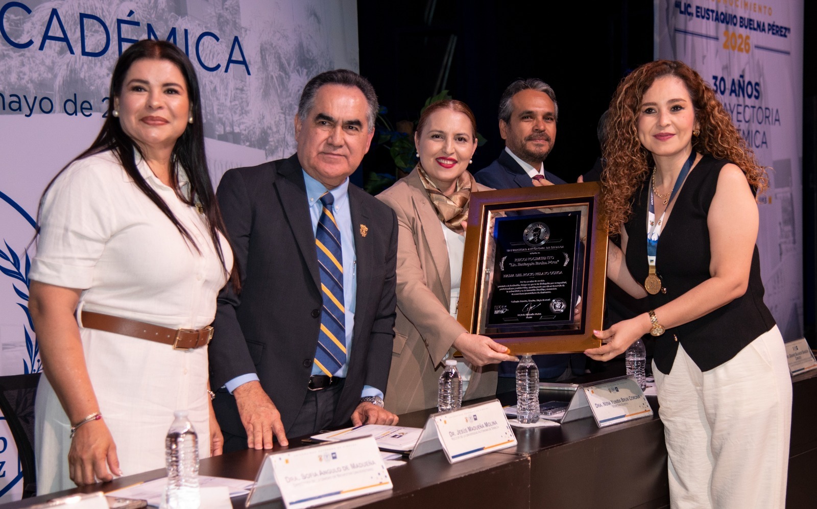Ceremonia de entrega del Reconocimiento Lic. Eustaquio Buelna Pérez 2026 a docentes de la UAS