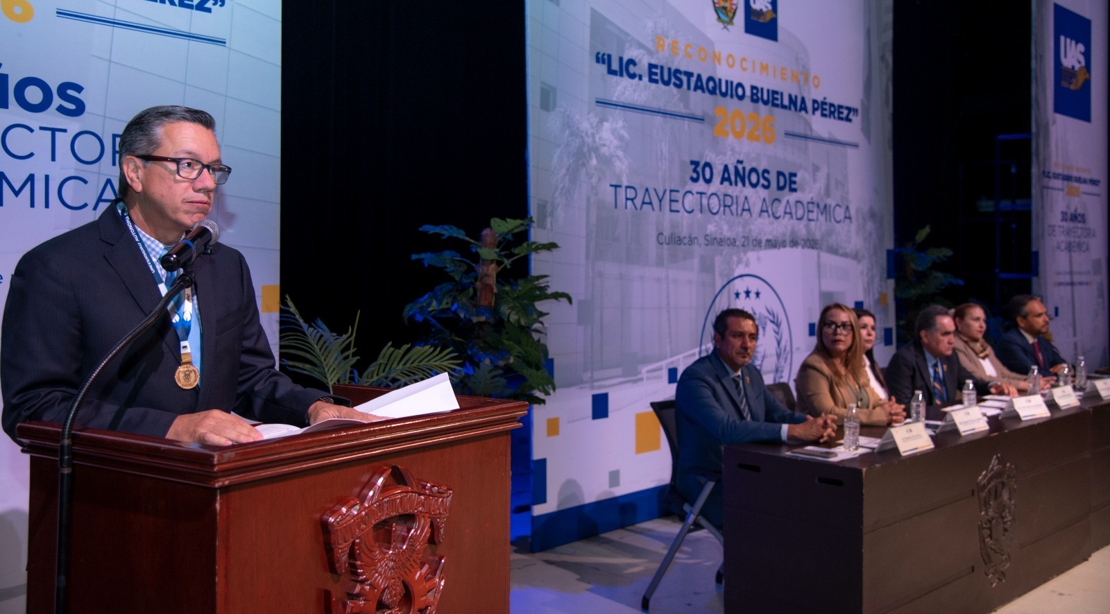 Ceremonia de entrega del Reconocimiento Lic. Eustaquio Buelna Pérez 2026 a docentes de la UAS