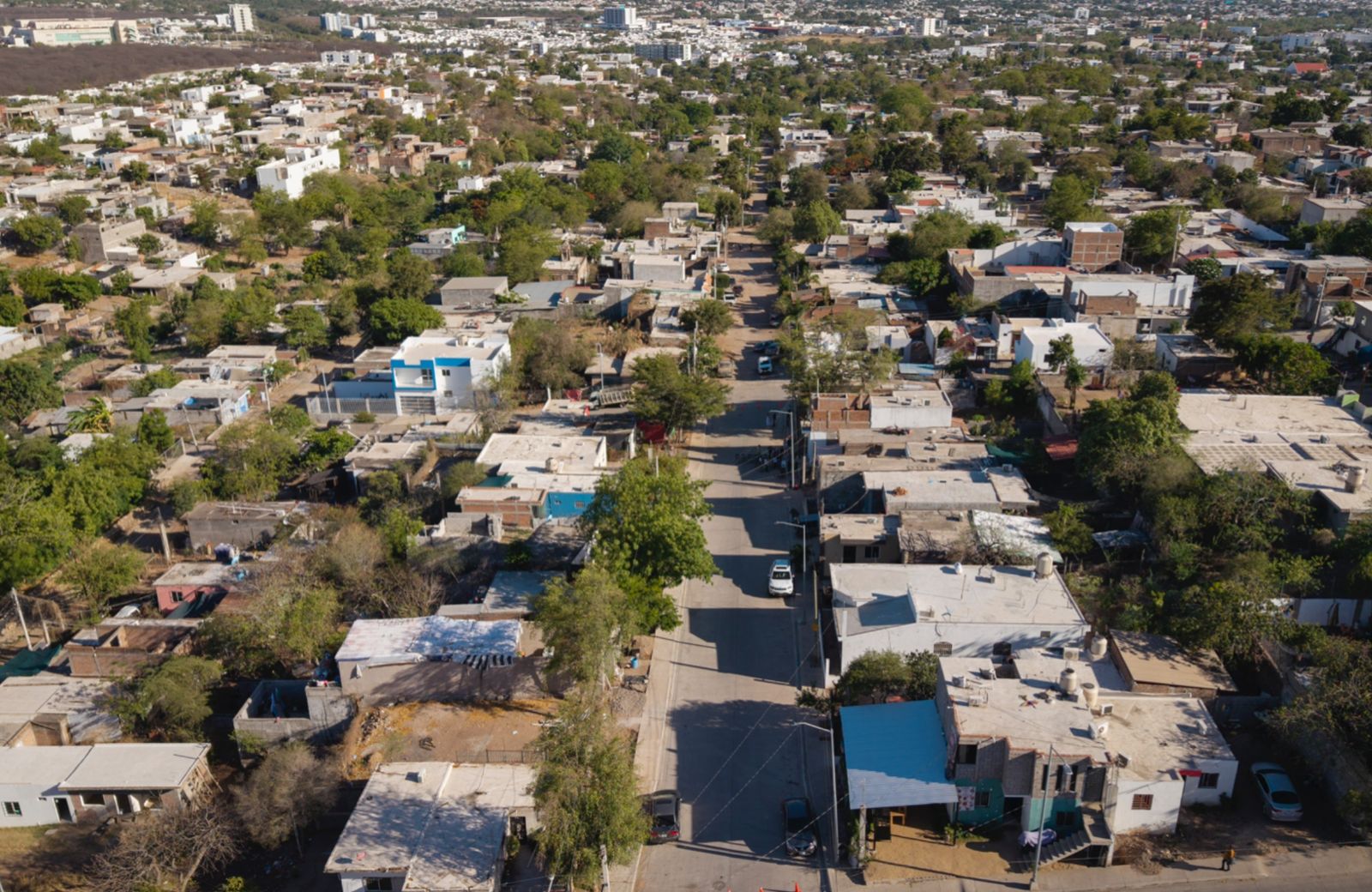 Entregan calles pavimentadas en la Rosario Uzárraga, Culiacán