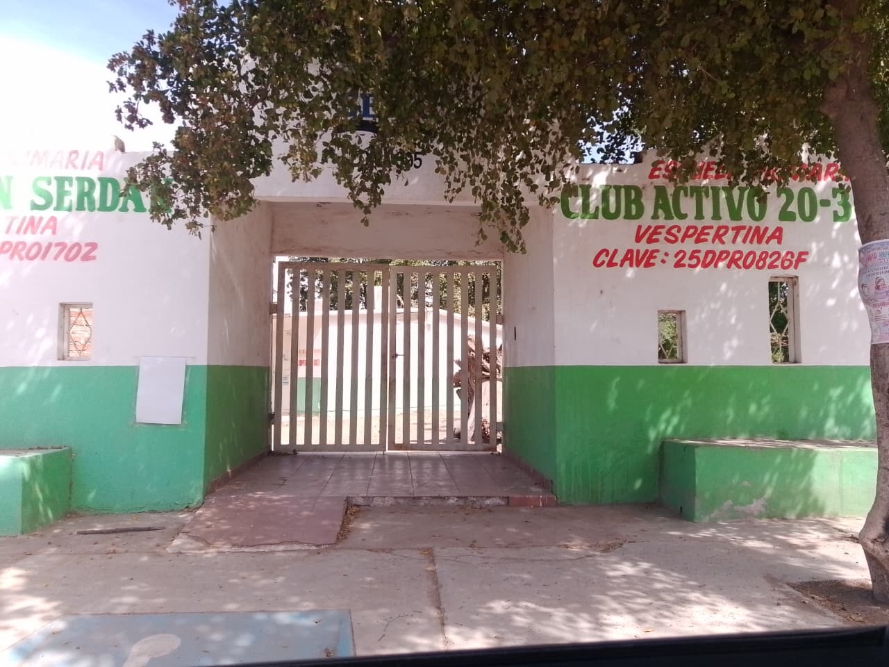 Escuela de Guasave vacía