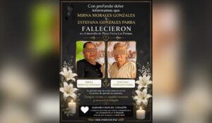 Esquela de madre e hija fallecida en incendio de plaza en Los Mochis